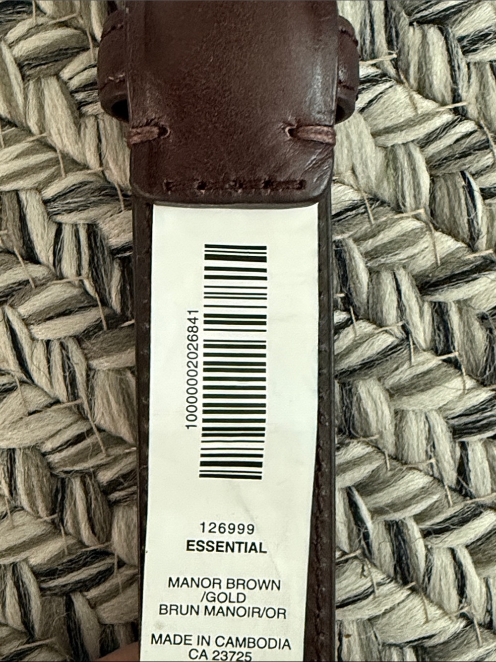 Essential Solid Brass Leather Belt - Picture 8 of 8